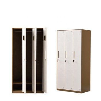 Анти- семья двери шкафа хранения 3 шкафчика металла корозии 0.6mm