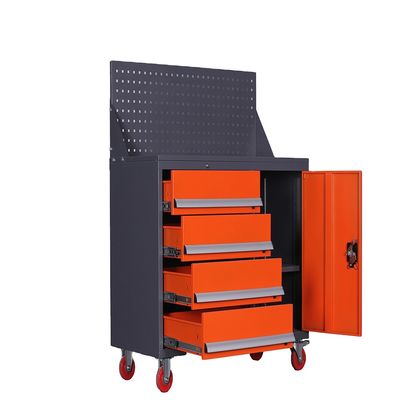Оранжевый 15 верстак комода инструмента ящиков ISO9001 мобильный