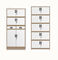 4 офиса двери качания картотеки стеклянных стальных, Extendable кухонный шкаф файла офиса