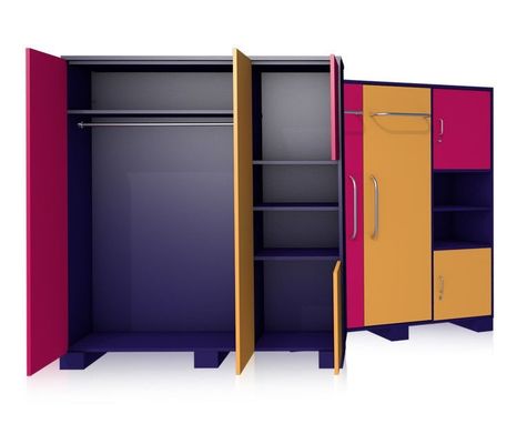 Мебель шкафа спальни ODM ISO14001, домашний шкаф хранения с дверями