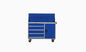Голубые 5 шкафов инструмента ящика мобильных, мобильный верстак ISO9001 с хранением инструмента